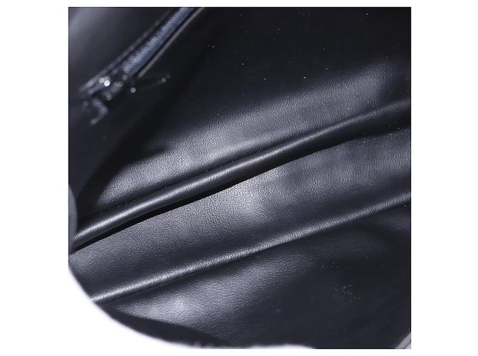 Borsa a Spalla con Catena BALLY in Pelle Nera e Oro Auth kk688A Nero D'oro - vista 18