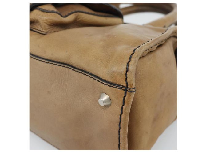 Chloé Borsa Chloe in pelle marrone argento bs35550 - vista 12