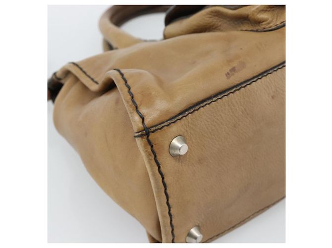 Chloé Borsa Chloe in pelle marrone argento bs35550 - vista 13