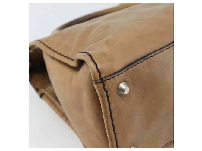 Chloé Borsa Chloe in pelle marrone argento bs35550 - vista 15