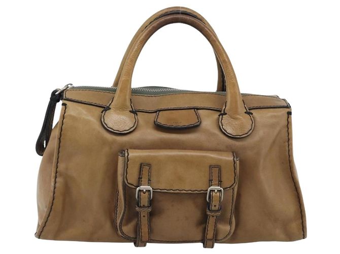 Chloé Borsa Chloe in pelle marrone argento bs35550 - vista 2