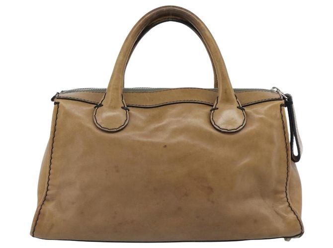 Chloé Borsa Chloe in pelle marrone argento bs35550 - vista 3