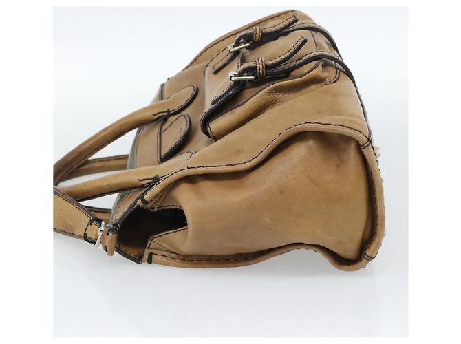 Chloé Borsa Chloe in pelle marrone argento bs35550 - vista 6
