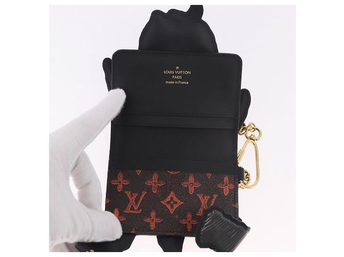 LOUIS VUITTON Tarjetero Catgram Dog Gris M63897 LV Auth 184876SAM Castaño Monograma - vista 16