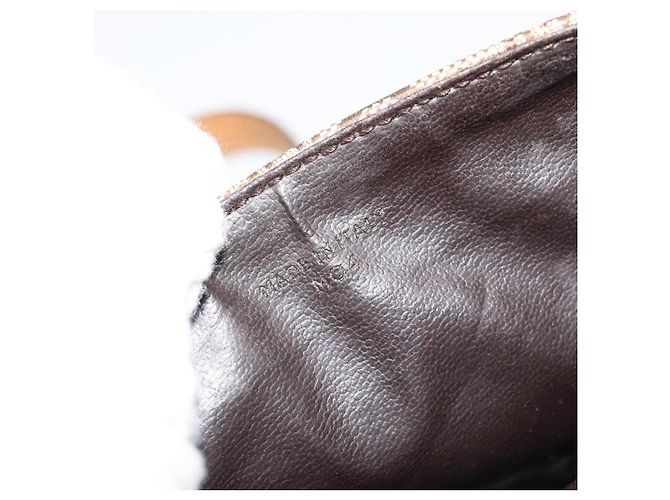 Céline Borsa a tracolla CELINE C Sulky PVC Beige Oro Auth BA13337 D'oro - vista 20