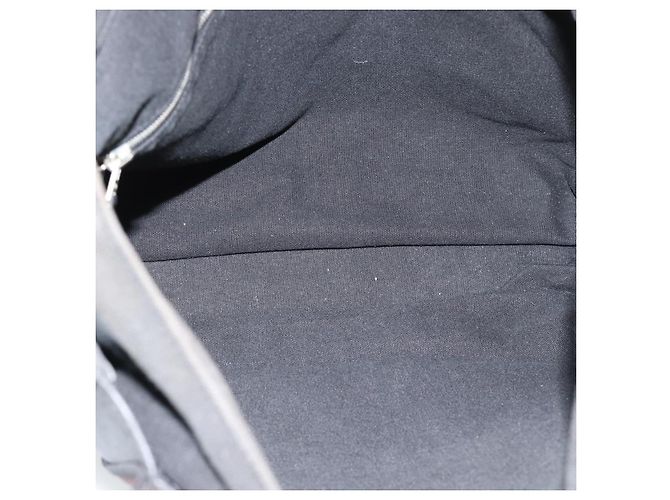 Hermès HERMES Troca Vertical Tote Bag Baumwolle Schwarz Silber Authentisch ar13941 - Ansicht 14
