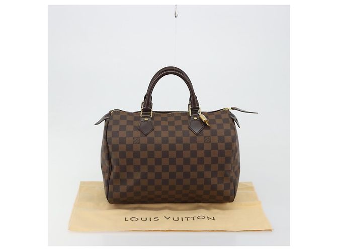 LOUIS VUITTON Borsa Damier Ebene Speedy 30 N41364 LV Auth 184917SAV - vista 24
