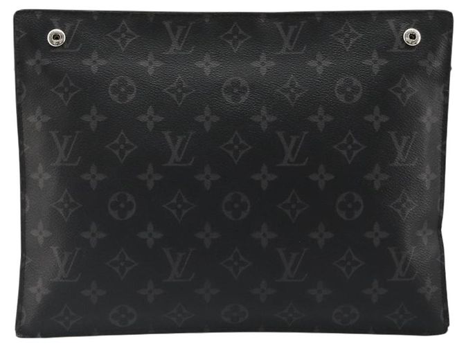 LOUIS VUITTON Monogram Eclipse Grand Sac Pouch M44733 LV Auth ar13960 Monogramma - vista 3