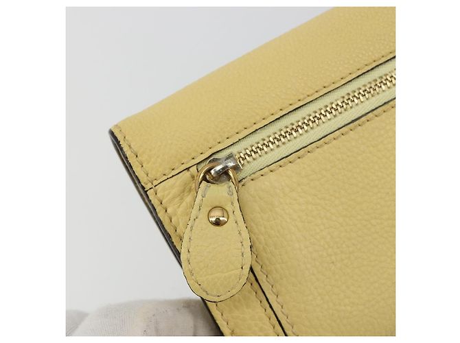 Chloé Cartera larga Chloe de cuero amarillo Auth BA13434A - vista 12