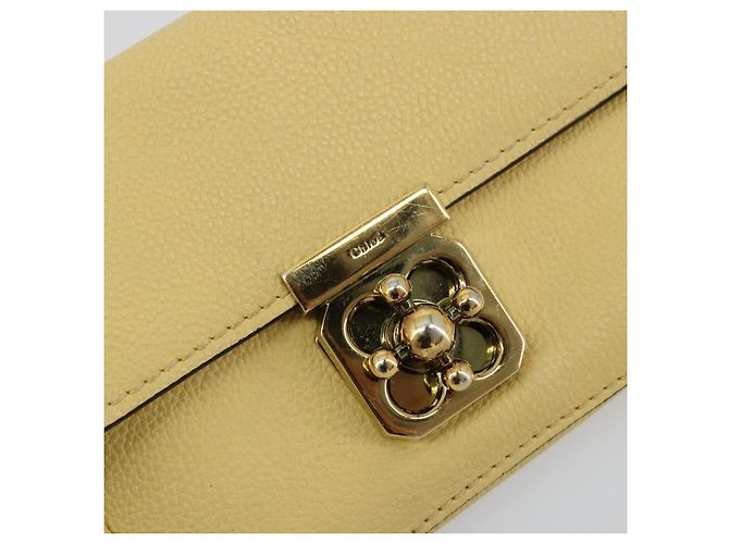 Chloé Cartera larga Chloe de cuero amarillo Auth BA13434A - vista 13