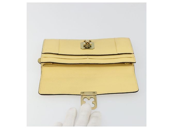 Chloé Cartera larga Chloe de cuero amarillo Auth BA13434A - vista 14