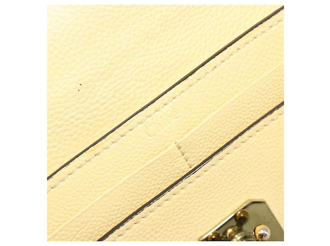 Chloé Cartera larga Chloe de cuero amarillo Auth BA13434A - vista 15