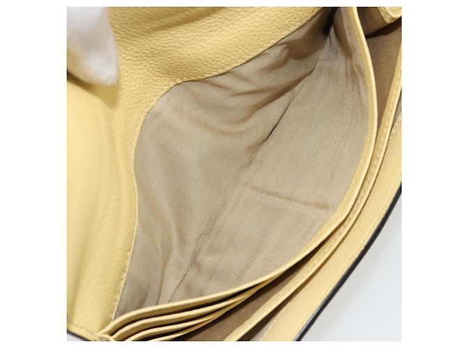 Chloé Cartera larga Chloe de cuero amarillo Auth BA13434A - vista 17