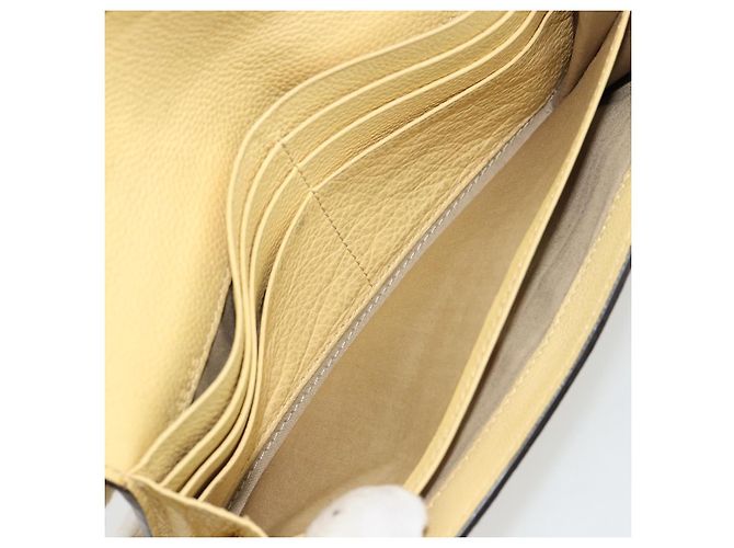 Chloé Cartera larga Chloe de cuero amarillo Auth BA13434A - vista 18