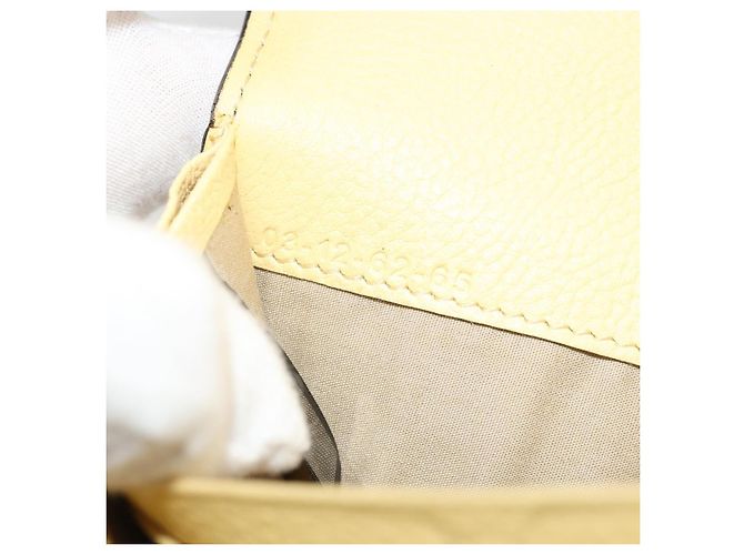 Chloé Cartera larga Chloe de cuero amarillo Auth BA13434A - vista 21