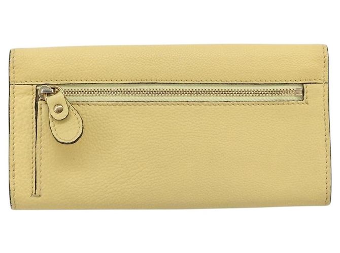 Chloé Cartera larga Chloe de cuero amarillo Auth BA13434A - vista 3