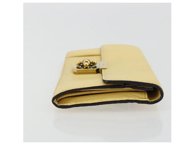 Chloé Cartera larga Chloe de cuero amarillo Auth BA13434A - vista 4