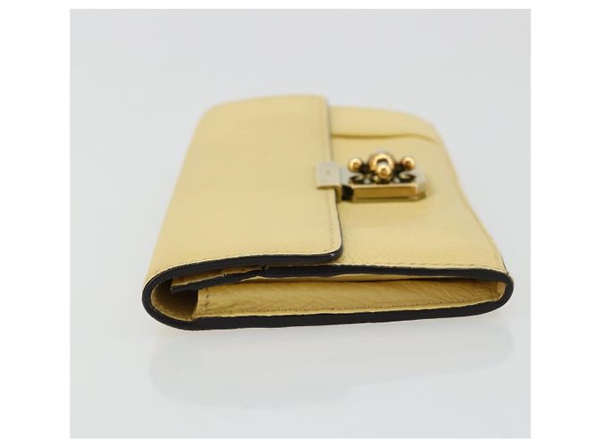 Chloé Cartera larga Chloe de cuero amarillo Auth BA13434A - vista 5