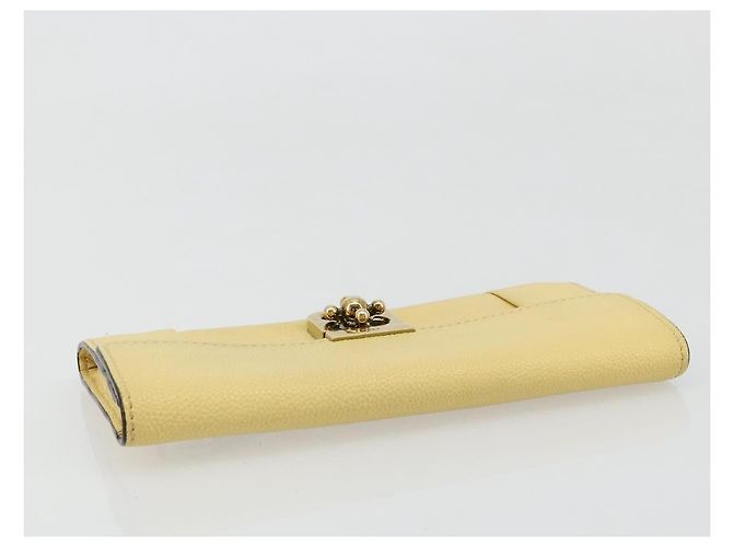 Chloé Cartera larga Chloe de cuero amarillo Auth BA13434A - vista 6
