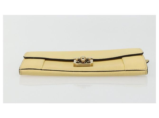 Chloé Cartera larga Chloe de cuero amarillo Auth BA13434A - vista 7