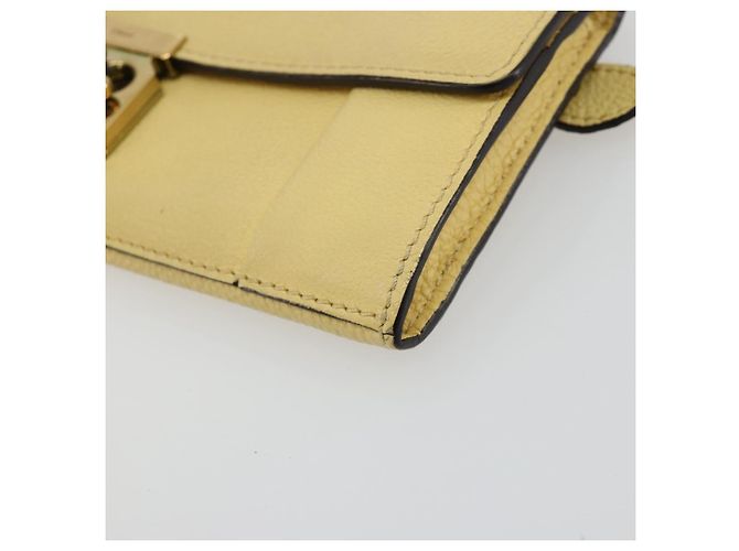 Chloé Cartera larga Chloe de cuero amarillo Auth BA13434A - vista 8