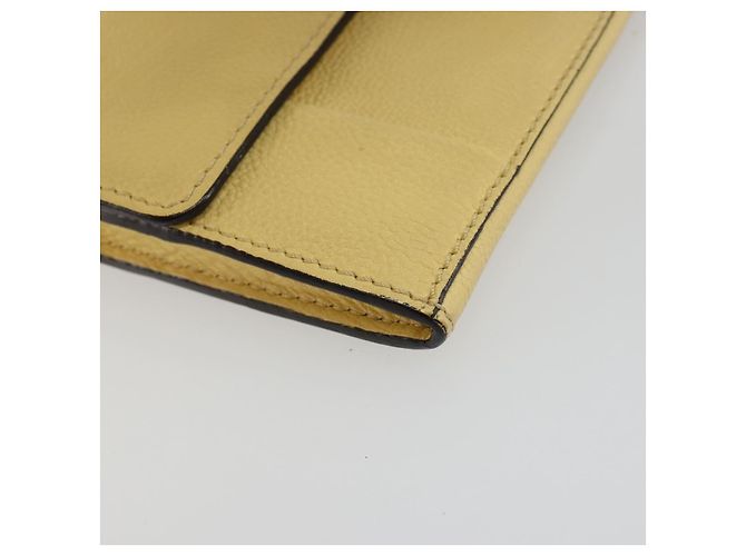 Chloé Cartera larga Chloe de cuero amarillo Auth BA13434A - vista 9