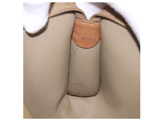 Clutch Christian Dior Honeycomb Canvas PVC Beige Auth ep14816 - vista 17