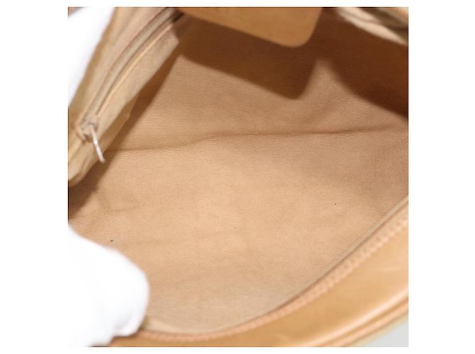 Borsa a Spalla GUCCI Web Sherry Line in Tela Beige Oro Rosso 010 378 Auth ep14843 D'oro - vista 17