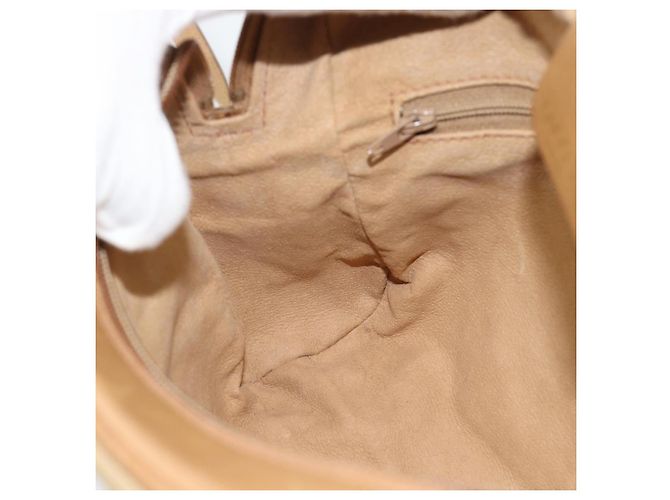 Borsa a Spalla GUCCI Web Sherry Line in Tela Beige Oro Rosso 010 378 Auth ep14843 D'oro - vista 19