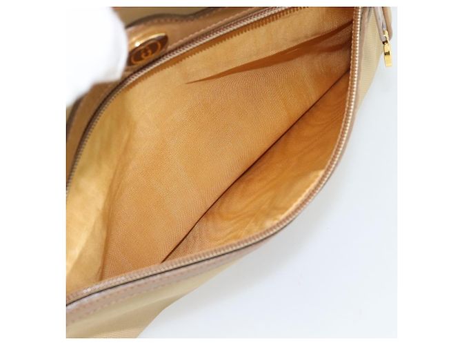 Borsa a Spalla GUCCI Web Sherry Line in Tela Beige Oro Rosso 010 378 Auth ep14843 D'oro - vista 22