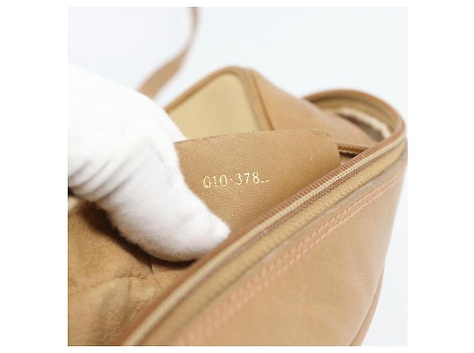 Borsa a Spalla GUCCI Web Sherry Line in Tela Beige Oro Rosso 010 378 Auth ep14843 D'oro - vista 23