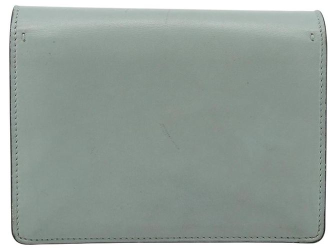 Borsa a Spalla con Catena VALENTINO in Pelle Azzurro Oro Auth bs35513 D'oro Blu chiaro - vista 3