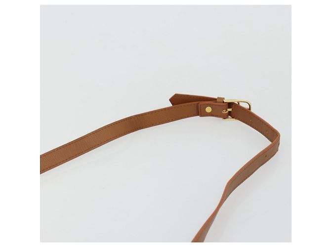 Borsa a Spalla SAINT LAURENT in Pelle Marrone Oro Auth bs35517 D'oro - vista 8
