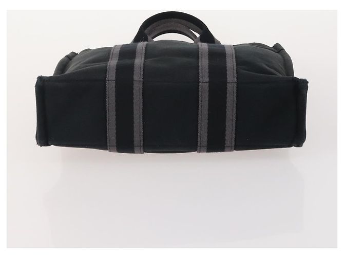 Hermès HERMES Fourre Tout Borsa in Cotone 5 Set Rosso Grigio Nero Auth ti3989 Marrone - vista 10