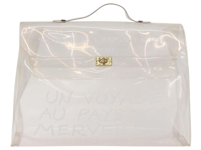Hermès Borsa Kelly HERMES in vinile Vinyl Clear Auth 184747 - vista 2