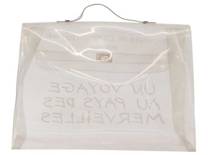 Hermès Borsa Kelly HERMES in vinile Vinyl Clear Auth 184747 - vista 3