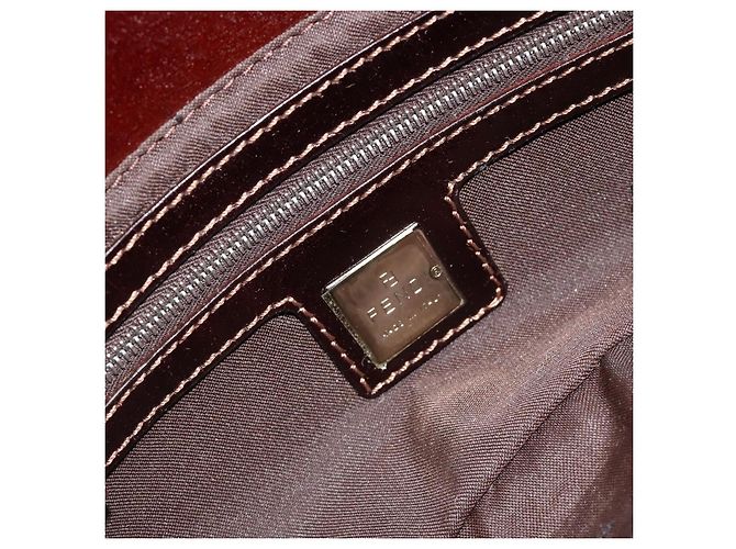 FENDI Mamma Baguette Schultertasche Perlen Elfenbein Silber Authentisch 185413V Roh - Ansicht 22