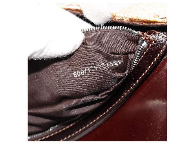 FENDI Mamma Baguette Schultertasche Perlen Elfenbein Silber Authentisch 185413V Roh - Ansicht 28