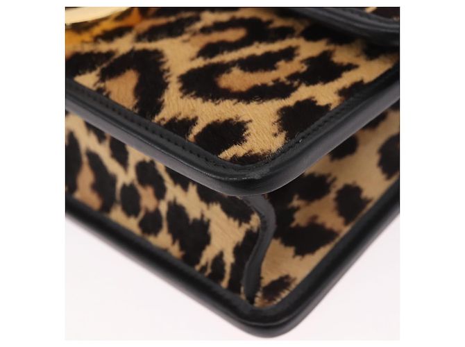 Borsa a tracolla Christian Dior 30 Montaigne in pelle Harako Marrone Oro Auth 185424SM - vista 12