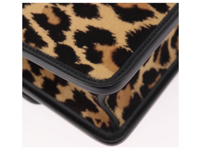 Borsa a tracolla Christian Dior 30 Montaigne in pelle Harako Marrone Oro Auth 185424SM - vista 13