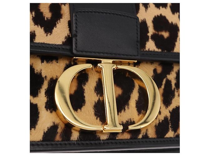 Borsa a tracolla Christian Dior 30 Montaigne in pelle Harako Marrone Oro Auth 185424SM - vista 15