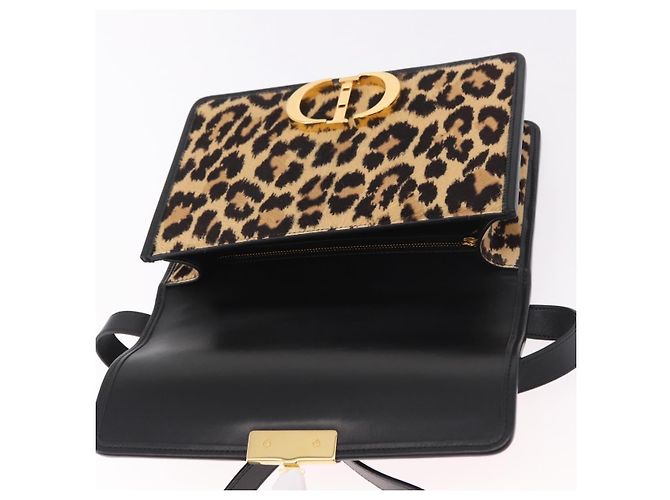 Borsa a tracolla Christian Dior 30 Montaigne in pelle Harako Marrone Oro Auth 185424SM - vista 16