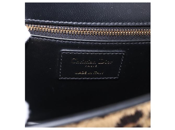 Borsa a tracolla Christian Dior 30 Montaigne in pelle Harako Marrone Oro Auth 185424SM - vista 17