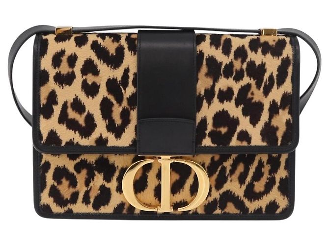 Borsa a tracolla Christian Dior 30 Montaigne in pelle Harako Marrone Oro Auth 185424SM - vista 2