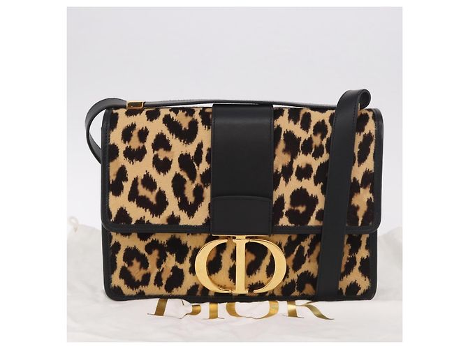 Borsa a tracolla Christian Dior 30 Montaigne in pelle Harako Marrone Oro Auth 185424SM - vista 26