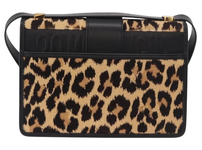 Borsa a tracolla Christian Dior 30 Montaigne in pelle Harako Marrone Oro Auth 185424SM - vista 3