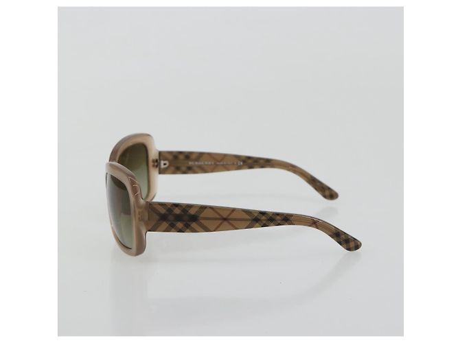 Óculos de sol BURBERRY Nova Check em plástico Marrom Auth BA13436M - vista 4