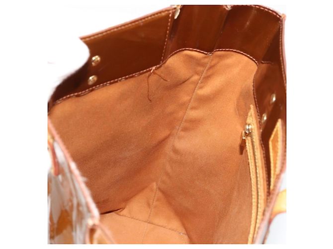LOUIS VUITTON Borsa Monogram Vernis Reade MM Bronze M91143 LV Auth ti3949 Bronzo - vista 20