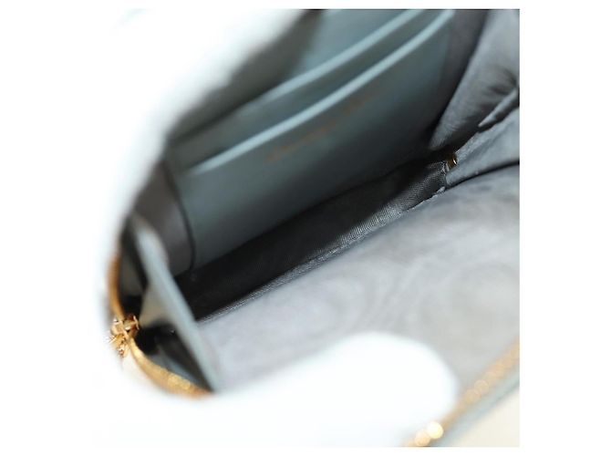 Custodia per telefono Christian Dior Oblique 30 Trotter Canvas con catena Grigio Auth 184749M Marrone D'oro - vista 19