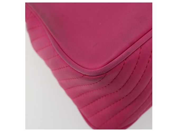 SAINT LAURENT Borsa a Mano Canvas Rosa Oro Auth bs35590 D'oro - vista 13